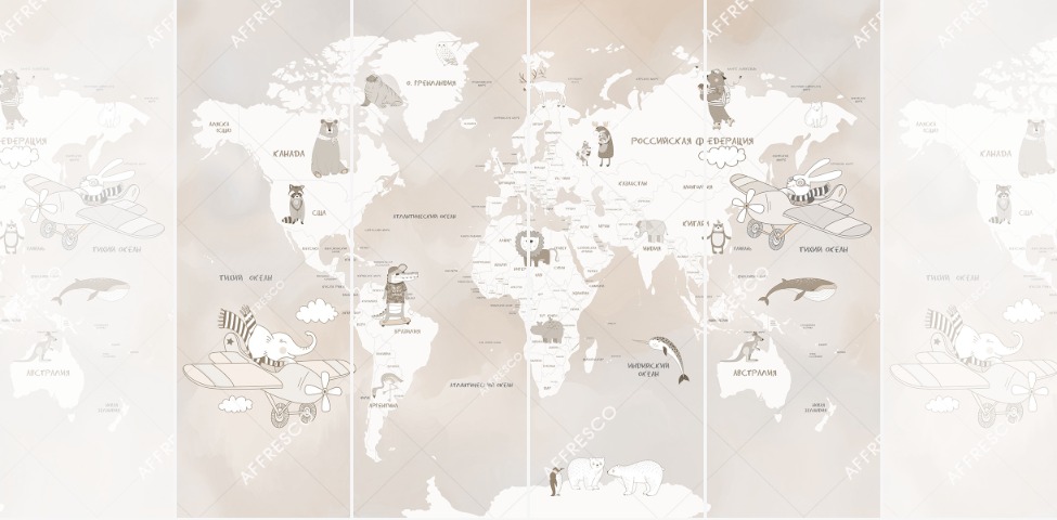 Панно Affresco Сказки ZK626-COL2 2x2,68 м