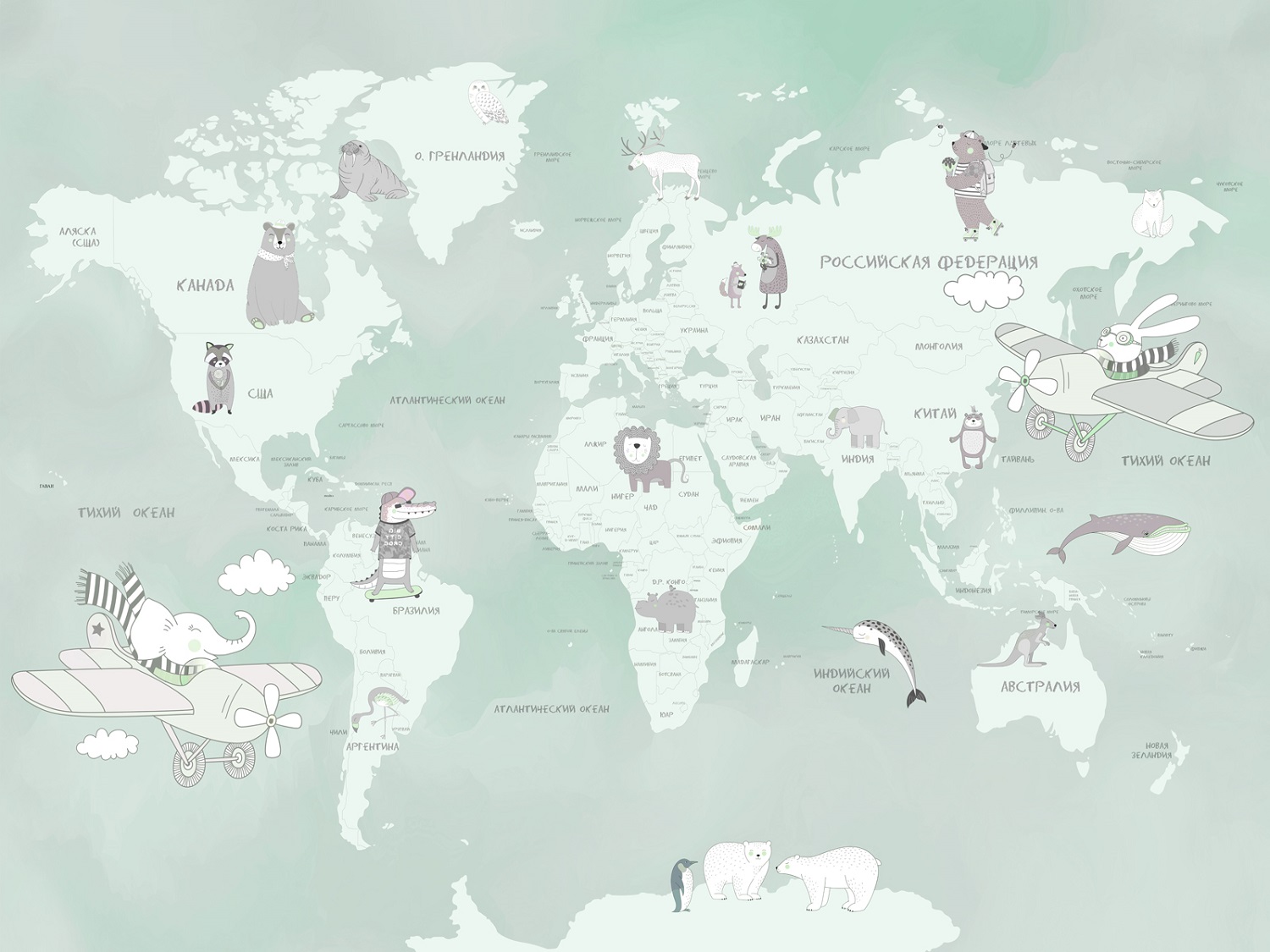 Панно Affresco Сказки ZK626-COL3 2x2,68 м