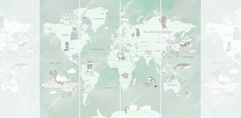 Панно Affresco Сказки ZK626-COL3 2x2,68 м