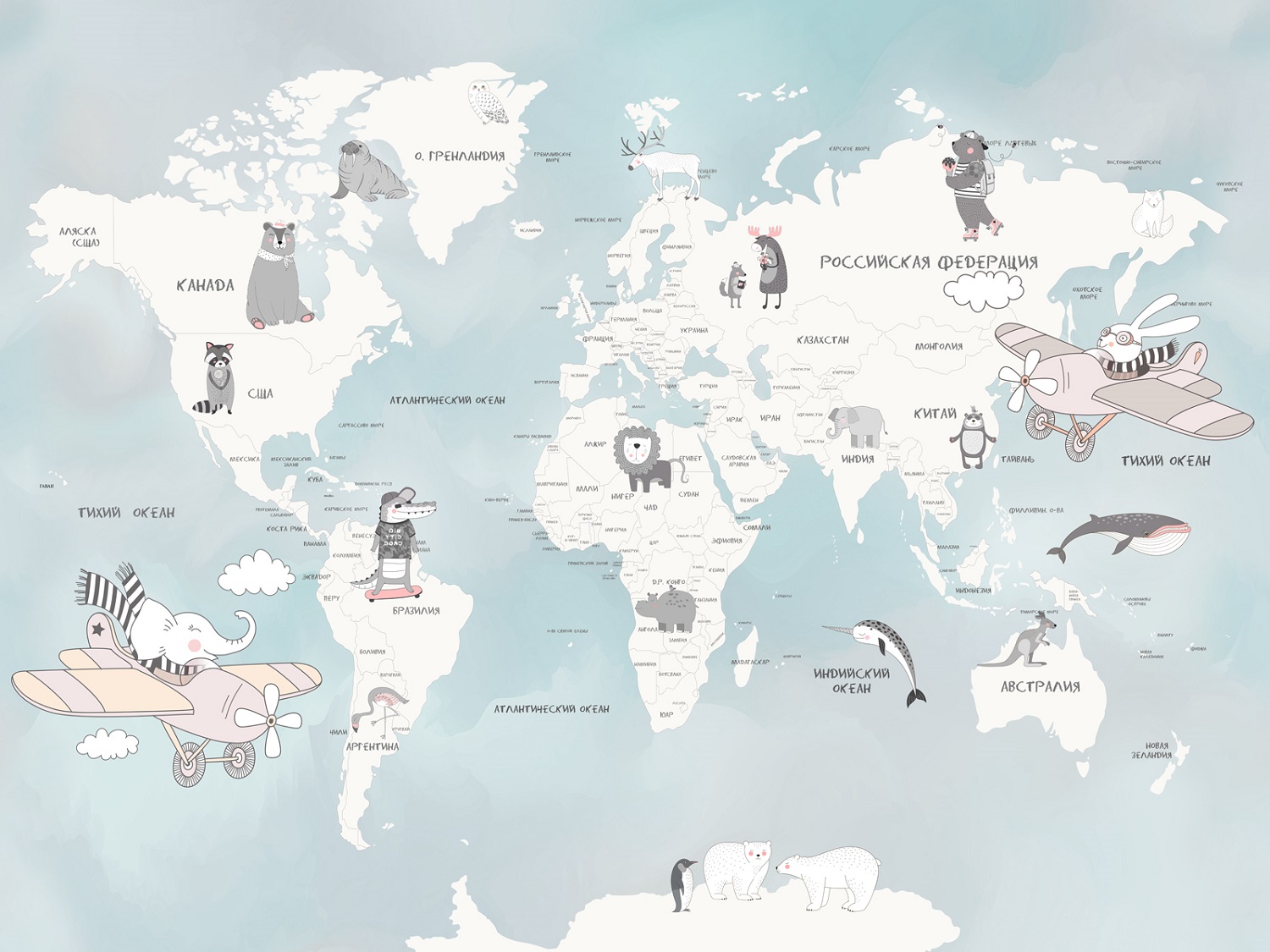 Панно Affresco Сказки ZK626-COL4 2x2,68 м