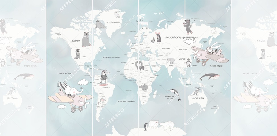 Панно Affresco Сказки ZK626-COL4 2x2,68 м