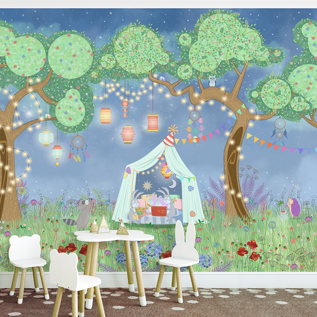 Панно Affresco Сказки IL655-COL3 2x2,68 м фото в интерьере