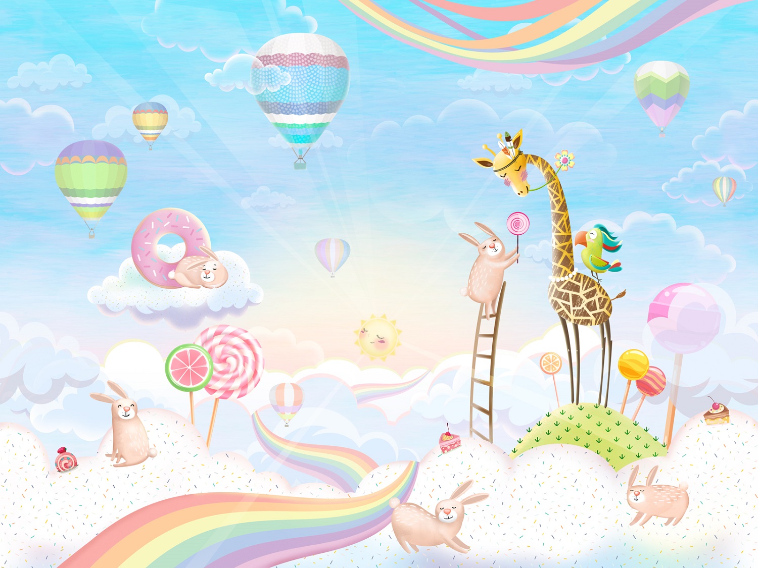 Панно Affresco Сказки AH657-COL1 2x2,68 м