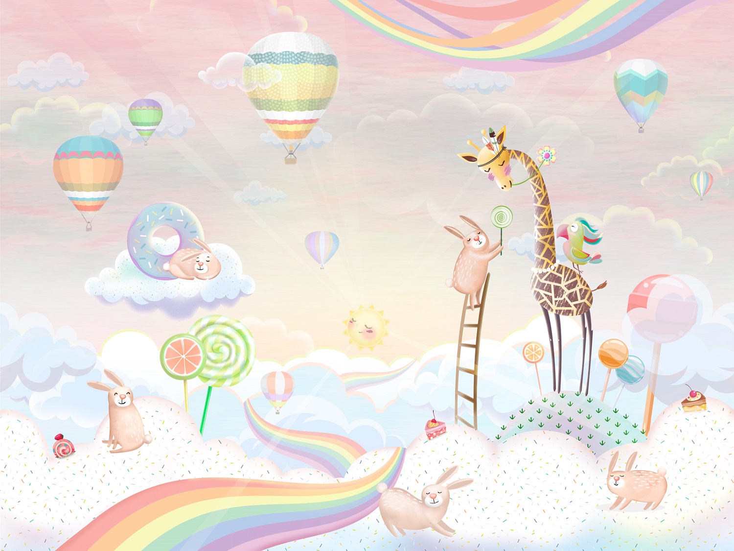 Панно Affresco Сказки AH657-COL3 2x2,68 м