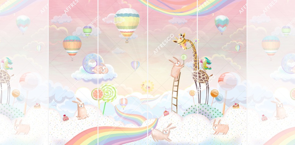 Панно Affresco Сказки AH657-COL3 2x2,68 м