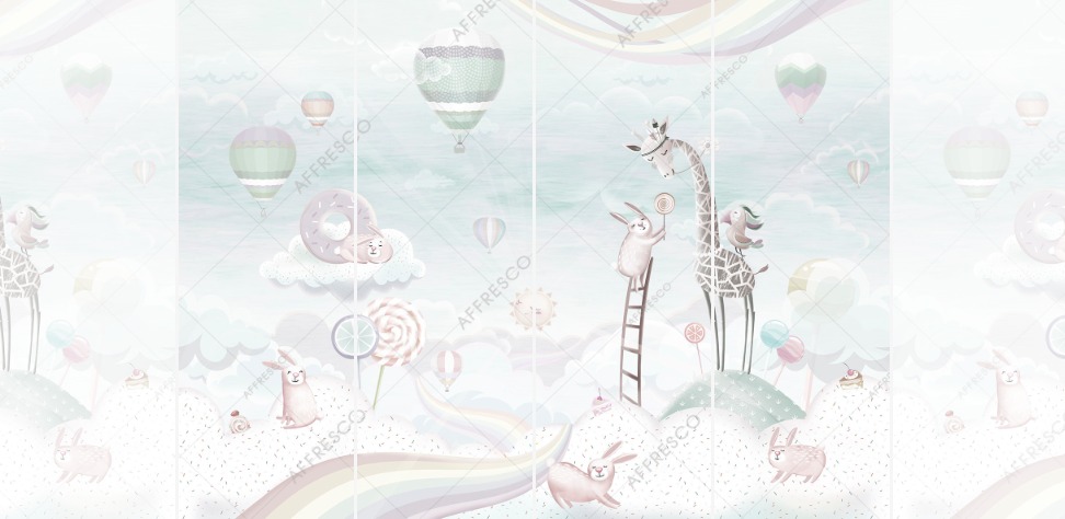 Панно Affresco Сказки AH657-COL4 2x2,68 м