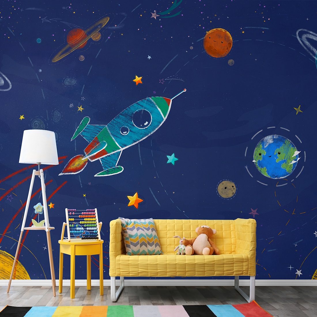 Панно Affresco Сказки OF647-COL3 2x2,68 м фото в интерьере