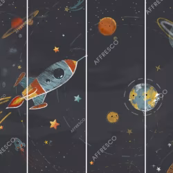 Панно Affresco Сказки OF647-COL4 2x2,68 м
