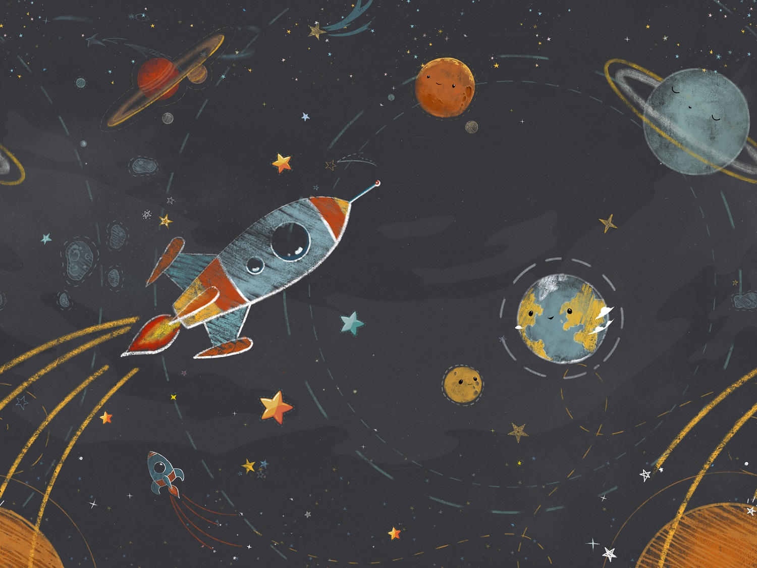 Панно Affresco Сказки OF647-COL4 2x2,68 м