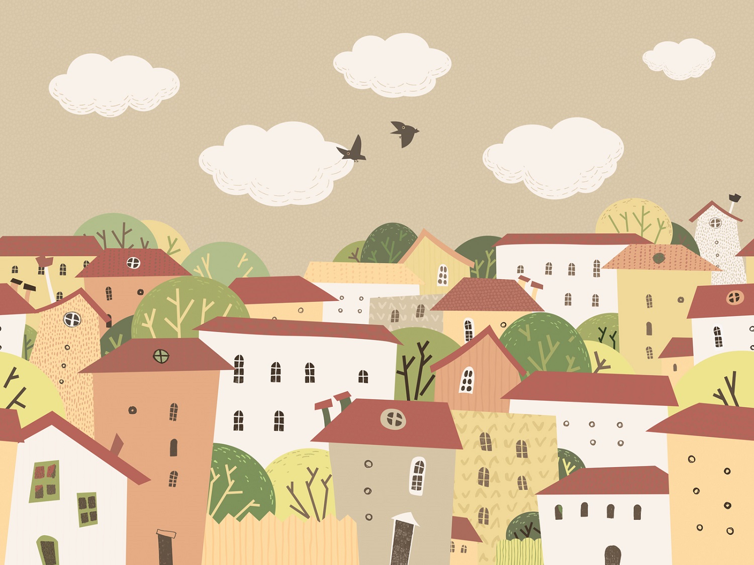 Панно Affresco Сказки OF619-COL3 2x2,68 м