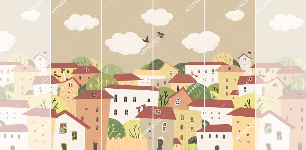 Панно Affresco Сказки OF619-COL3 2x2,68 м