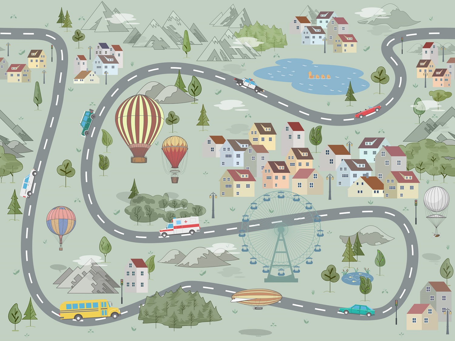 Панно Affresco Сказки ID625-COL2 2x2,68 м