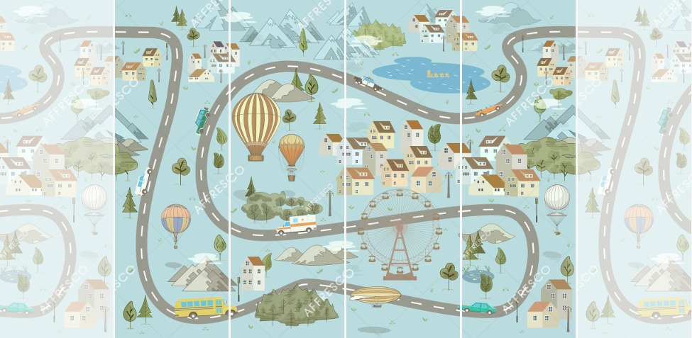 Панно Affresco Сказки ID625-COL3 2x2,68 м