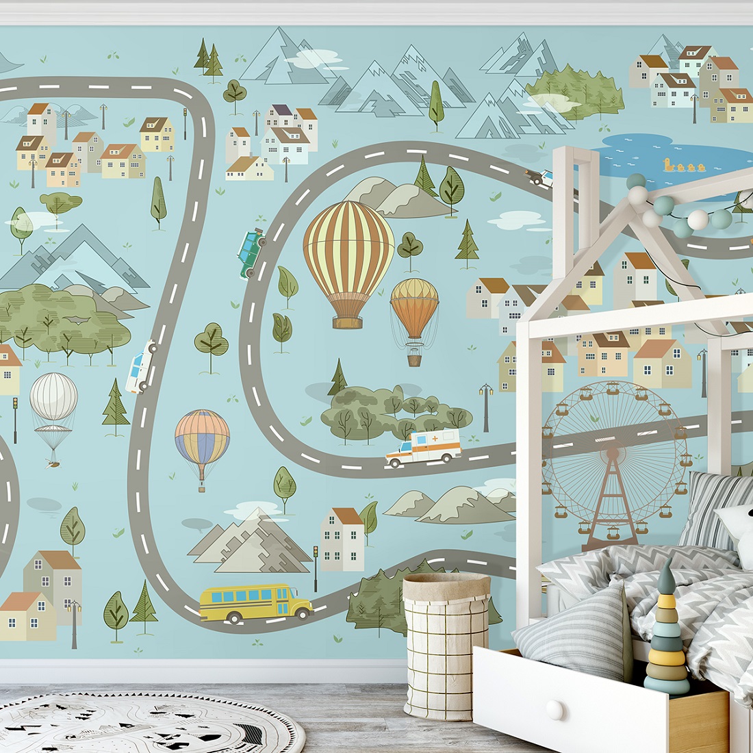 Панно Affresco Сказки ID625-COL3 2x2,68 м фото в интерьере