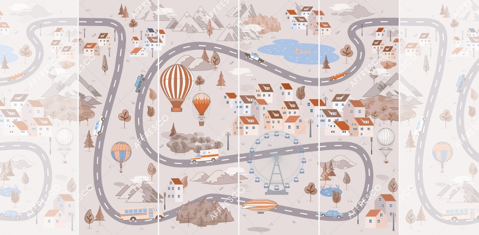 Панно Affresco Сказки ID625-COL4 2x2,68 м