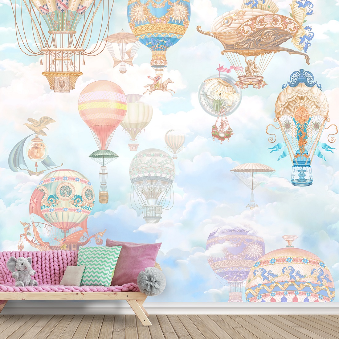 Панно Affresco Сказки AK612-COL1 2x2,01 м фото в интерьере