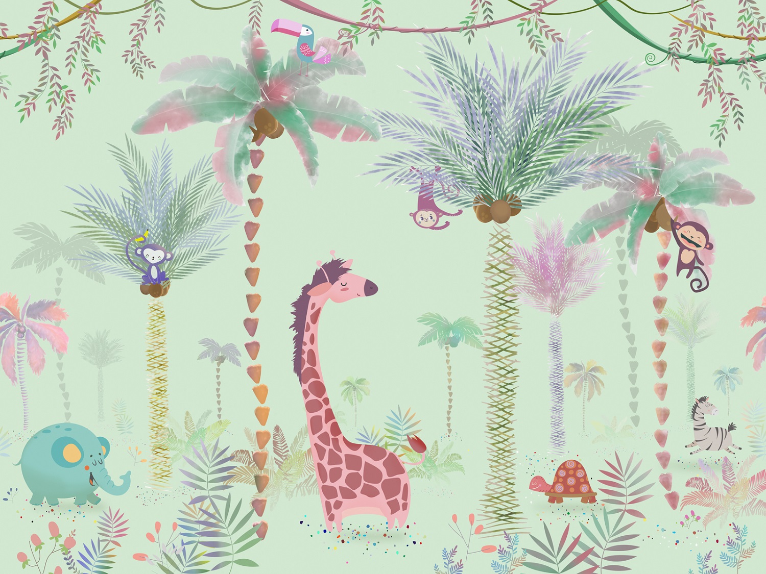 Панно Affresco Сказки ID689-COL2 2x2,68 м