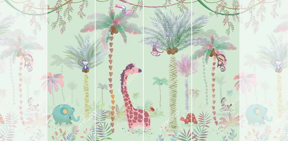 Панно Affresco Сказки ID689-COL2 2x2,68 м