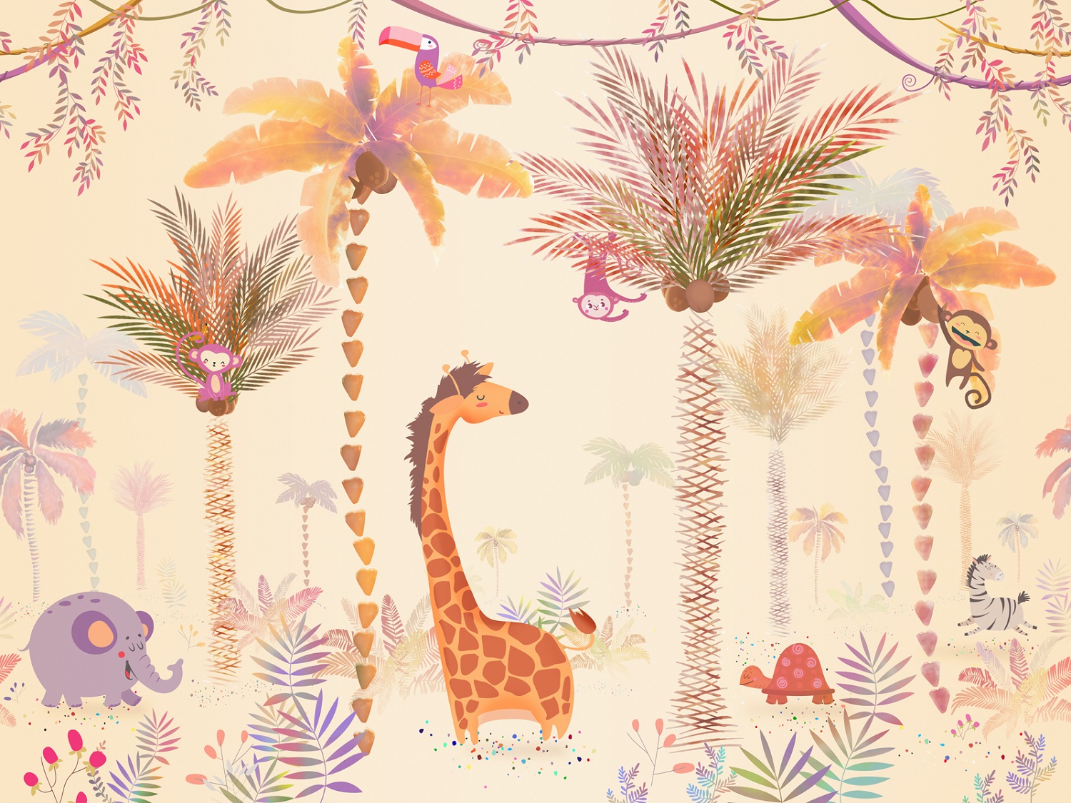 Панно Affresco Сказки ID689-COL4 2x2,68 м