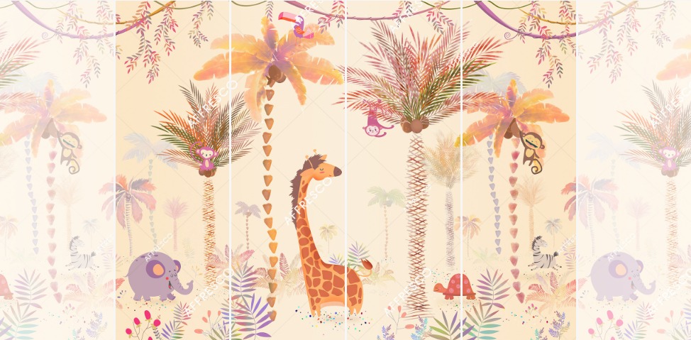 Панно Affresco Сказки ID689-COL4 2x2,68 м