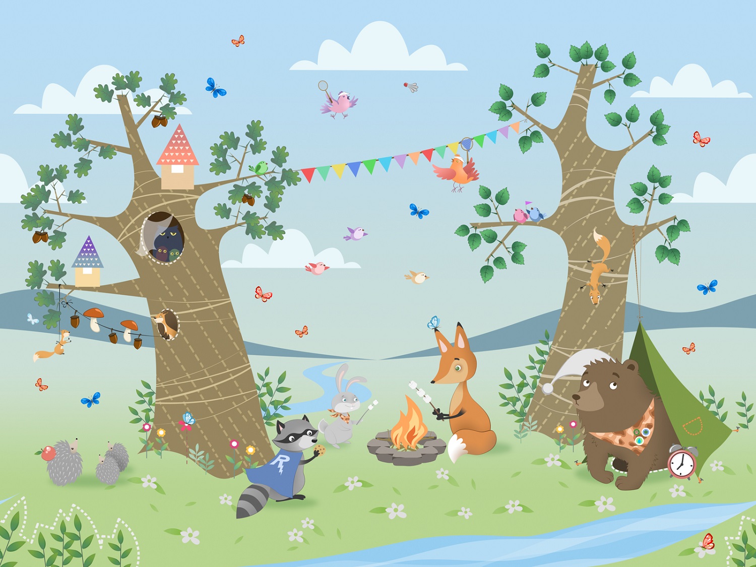 Панно Affresco Сказки IL644-COL1 2x2,68 м