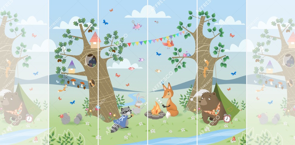 Панно Affresco Сказки IL644-COL1 2x2,68 м