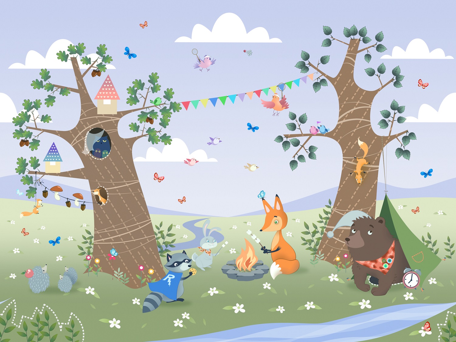 Панно Affresco Сказки IL644-COL2 2x2,68 м