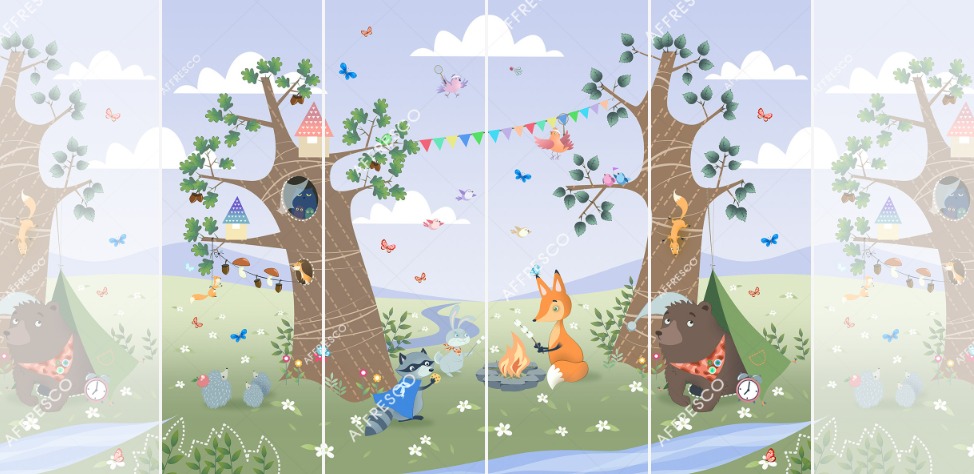 Панно Affresco Сказки IL644-COL2 2x2,68 м