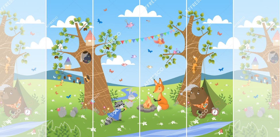 Панно Affresco Сказки IL644-COL3 2x2,68 м