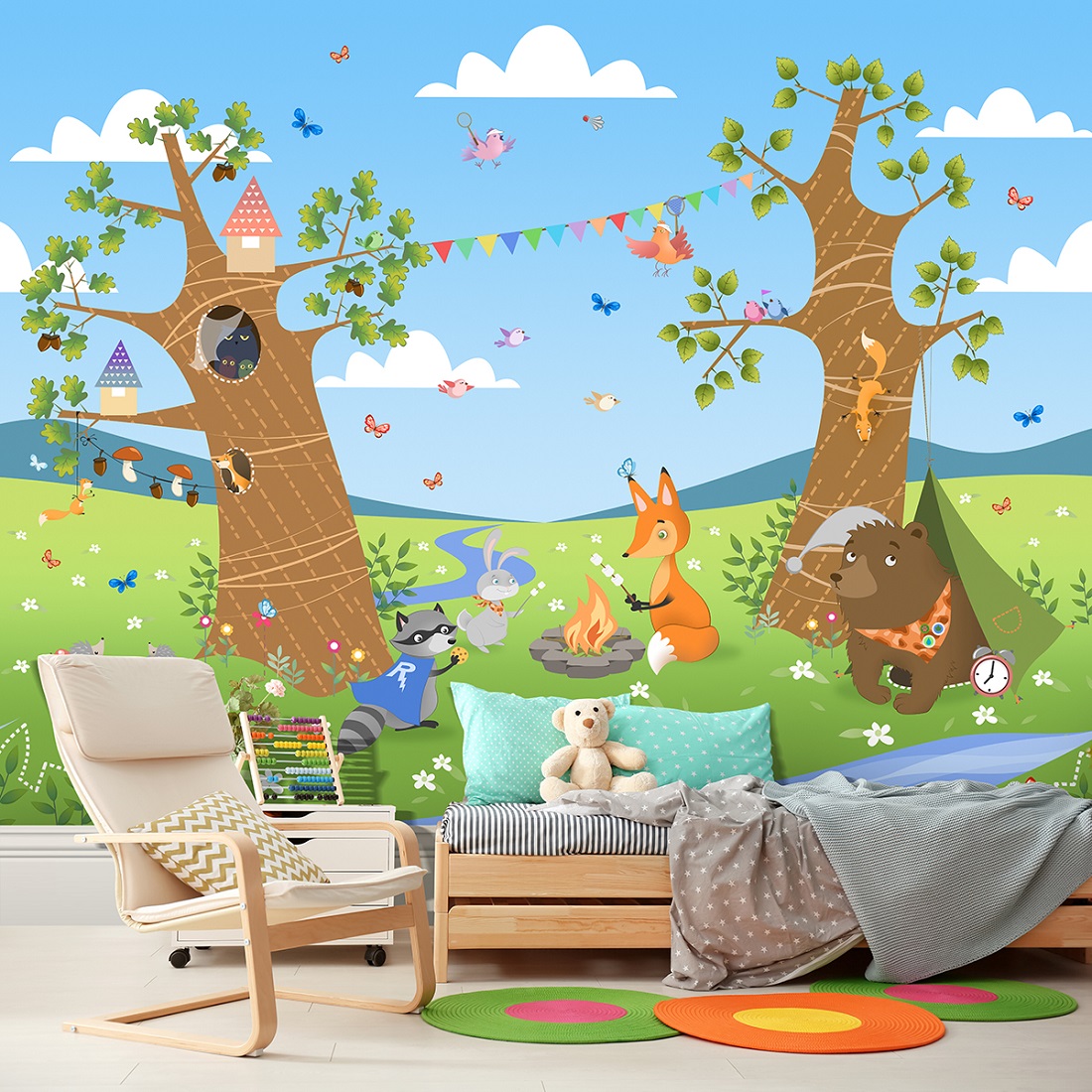 Панно Affresco Сказки IL644-COL3 2x2,68 м фото в интерьере