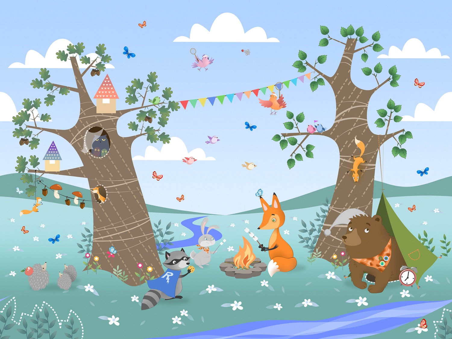 Панно Affresco Сказки IL644-COL4 2x2,68 м