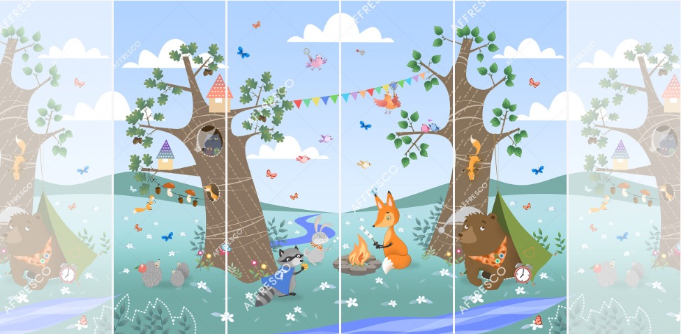 Панно Affresco Сказки IL644-COL4 2x2,68 м