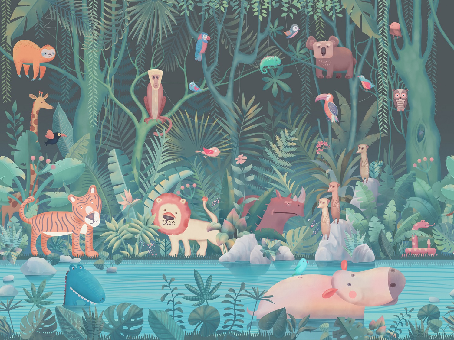 Панно Affresco Сказки AB614-COL1 2x2,68 м