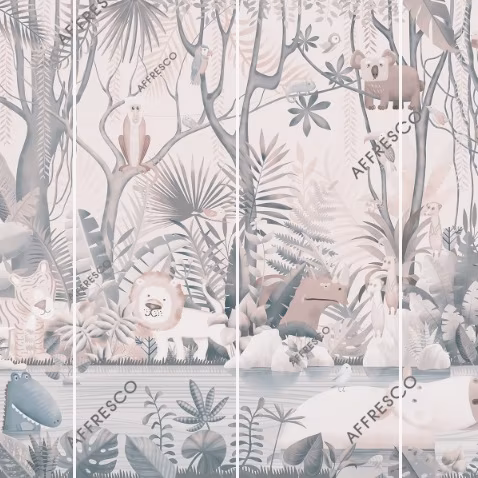 Панно Affresco Сказки AB614-COL2 2x2,68 м