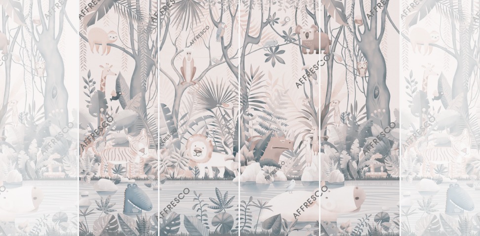 Панно Affresco Сказки AB614-COL2 2x2,68 м