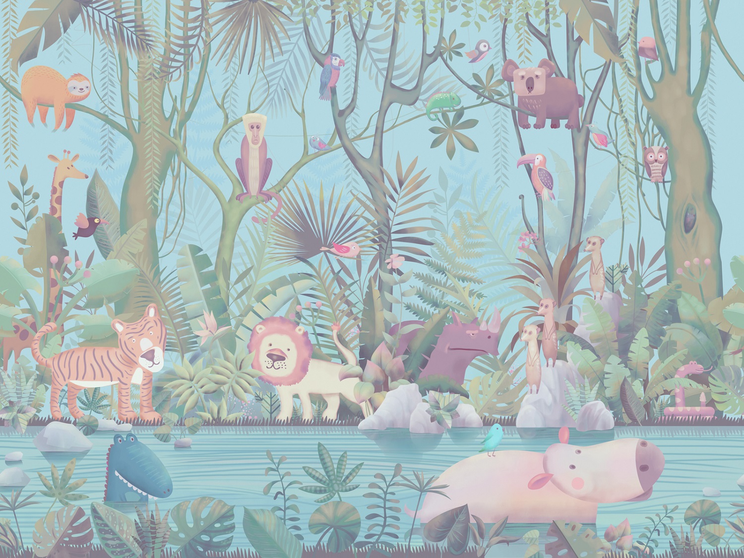 Панно Affresco Сказки AB614-COL4 2x2,68 м