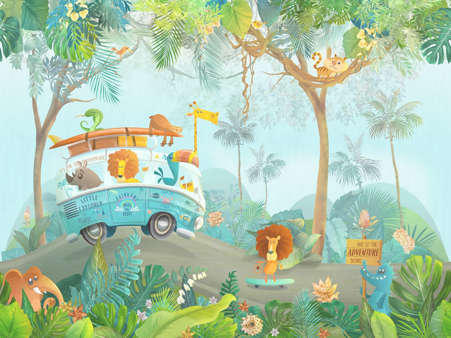 Панно Affresco Сказки ML664-COL1 2x2,68 м