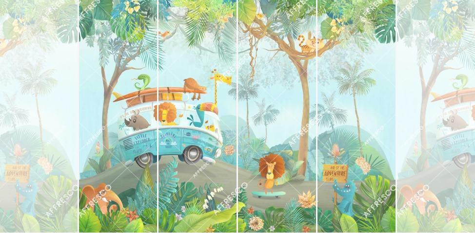 Панно Affresco Сказки ML664-COL1 2x2,68 м