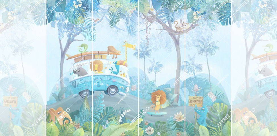 Панно Affresco Сказки ML664-COL4 2x2,68 м