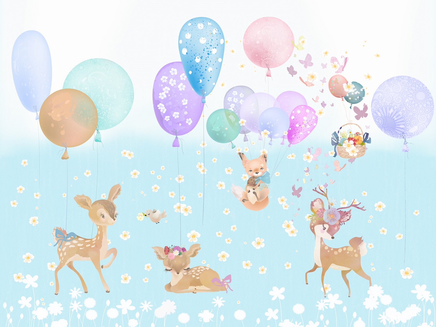 Панно Affresco Сказки SN665-COL4 2x2,68 м