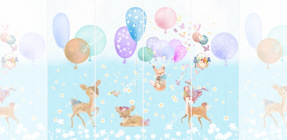 Панно Affresco Сказки SN665-COL4 2x2,68 м