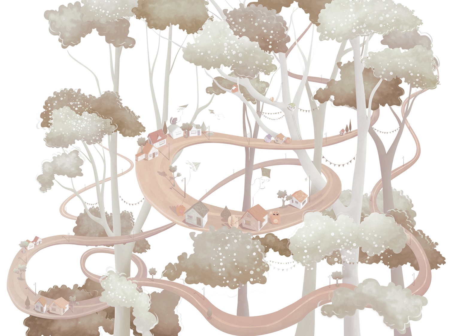 Панно Affresco Сказки ML634-COL1 2x2,68 м