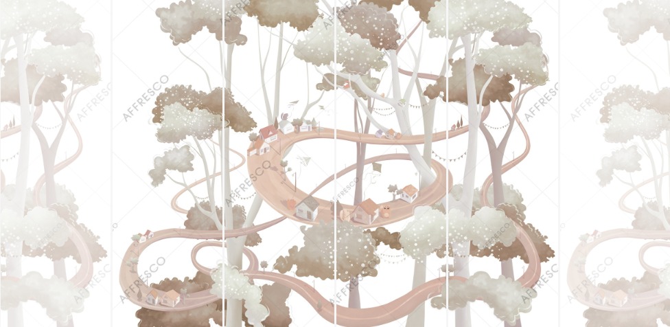 Панно Affresco Сказки ML634-COL1 2x2,68 м