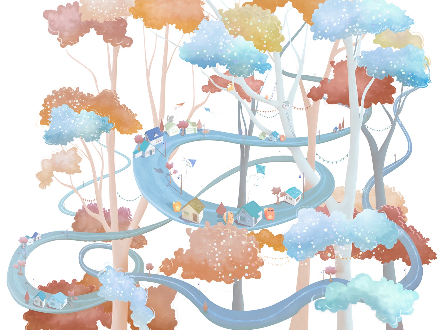 Панно Affresco Сказки ML634-COL2 2x2,68 м