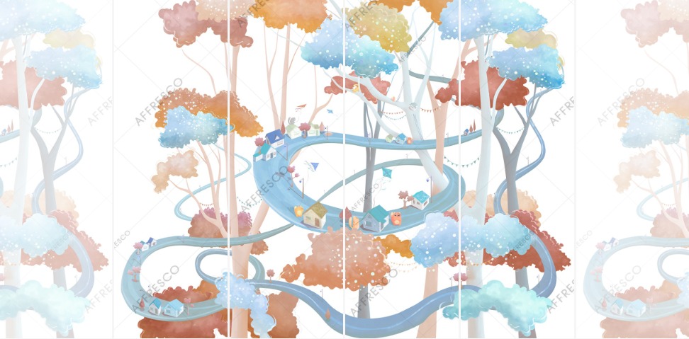 Панно Affresco Сказки ML634-COL2 2x2,68 м