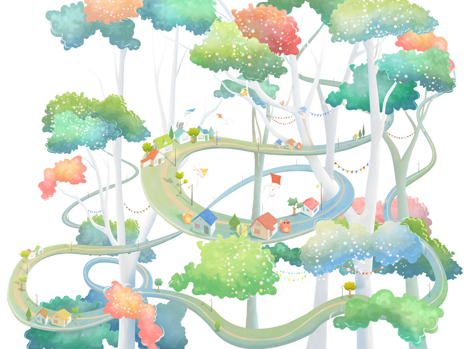 Панно Affresco Сказки ML634-COL3 2x2,68 м