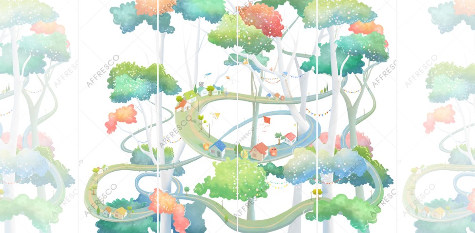 Панно Affresco Сказки ML634-COL3 2x2,68 м