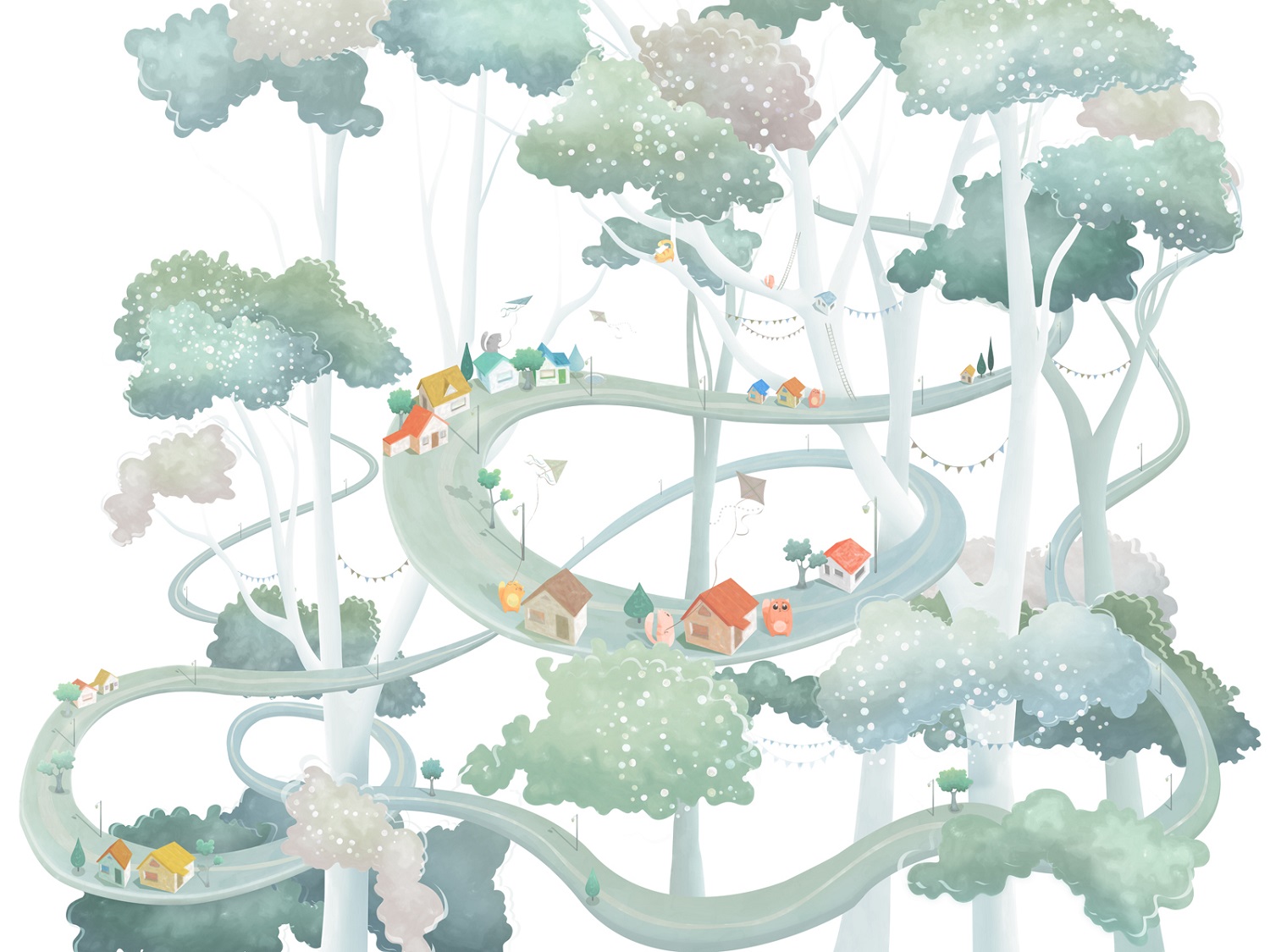 Панно Affresco Сказки ML634-COL4 2x2,68 м