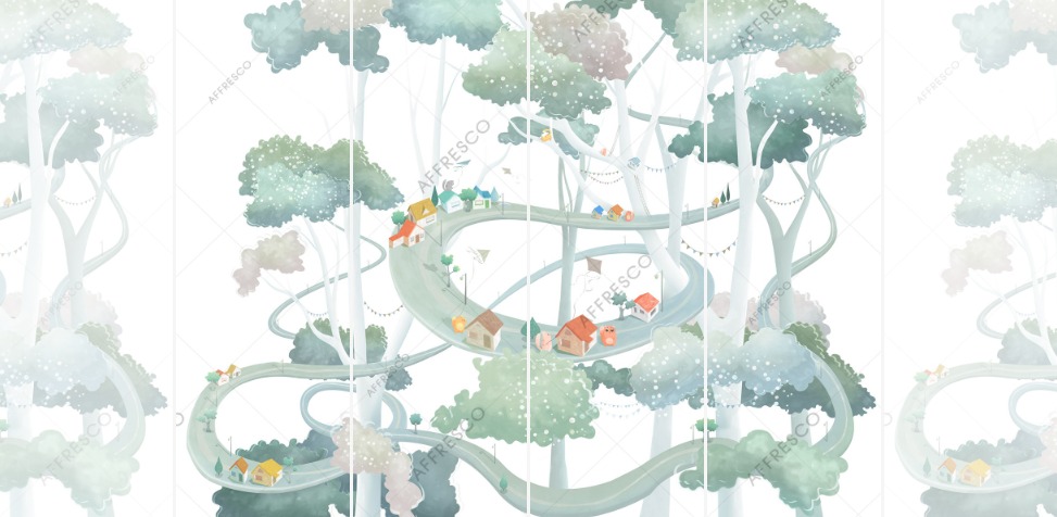 Панно Affresco Сказки ML634-COL4 2x2,68 м