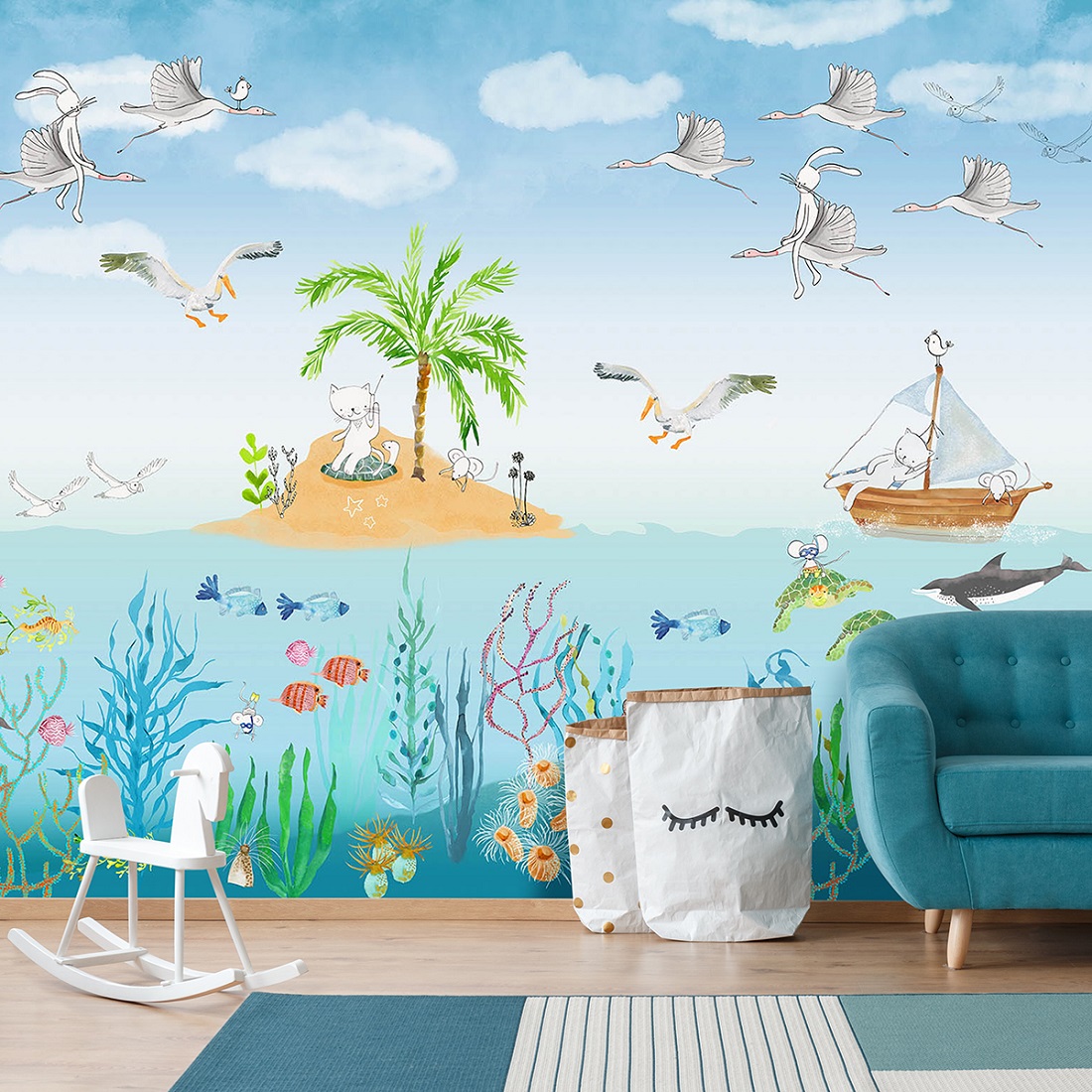 Панно Affresco Сказки NL671-COL1 2x2,68 м фото в интерьере